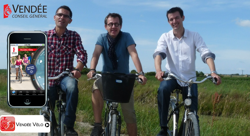vendée vélo, application mobile iOS & Android, géolocalisation, roadbook, réalité augmentée